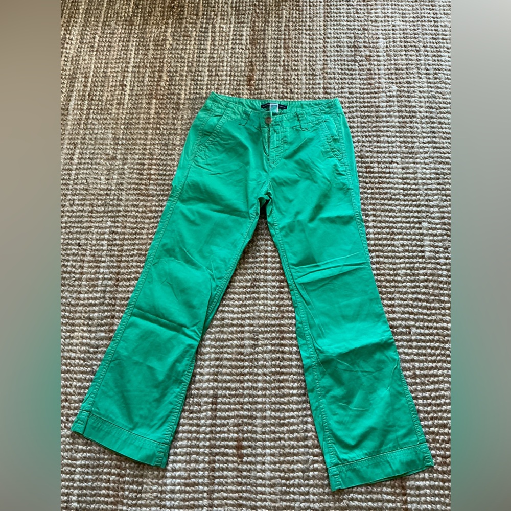GAP Green Straight Leg Casual Pants - 100% cotton